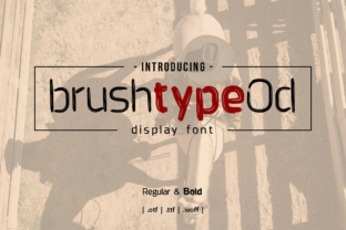 Brushtype Od: A Bold, Handwritten Font for Creative Projects