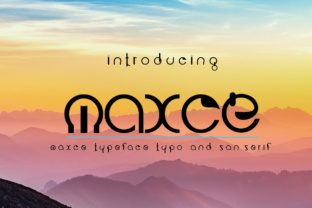 Maxce: A Modern, Versatile Display Font