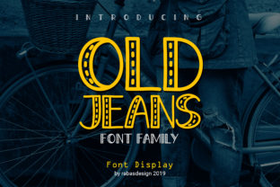 Old Jeans: A Timeless Typographic Statement